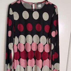 Long Sleeve Color Black Dress